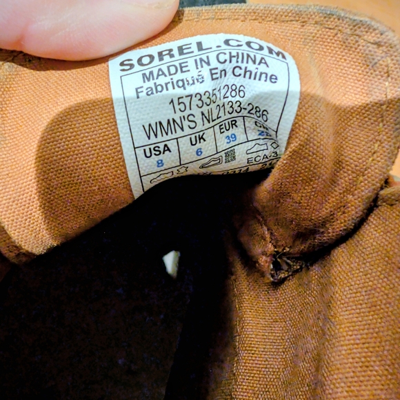 SOREL Women’s Duck Boots Brown/Black Waterproof Lace Up | Size 8 | EUC - Picture 2 of 6